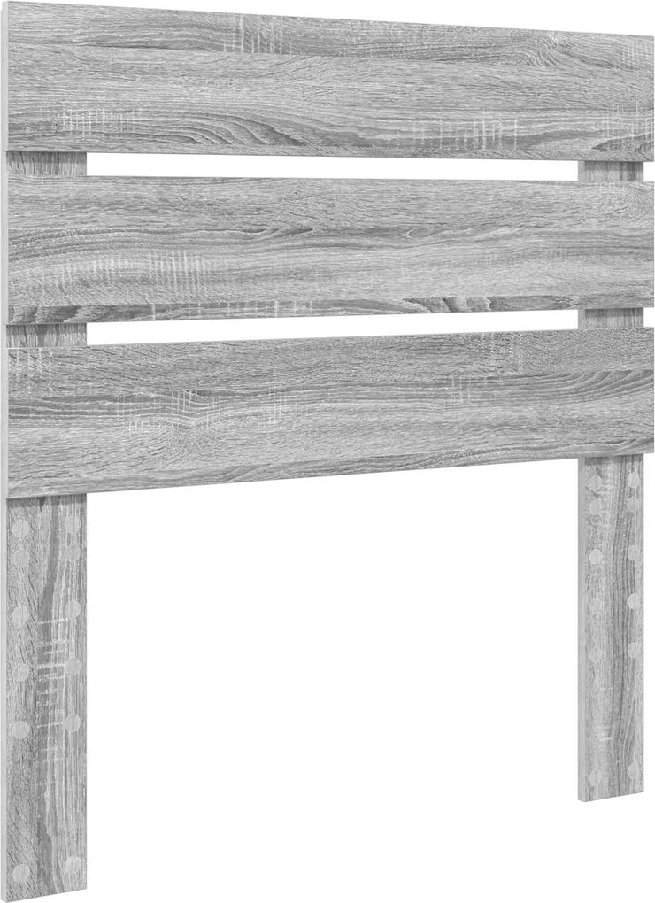 vidaXL Tăblie cap Gri Sonoma 90 cm Lemn compozit