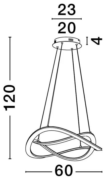Lustra LED suspendata Celestia negru
