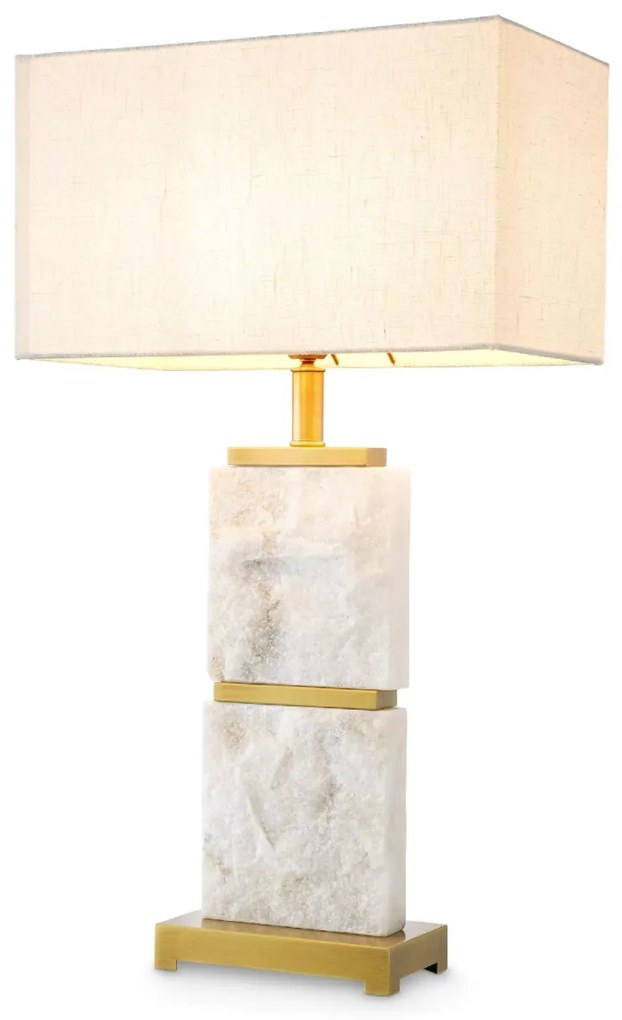 Veioza/ lampa de masa LUX cu baza din marmura Newton L
