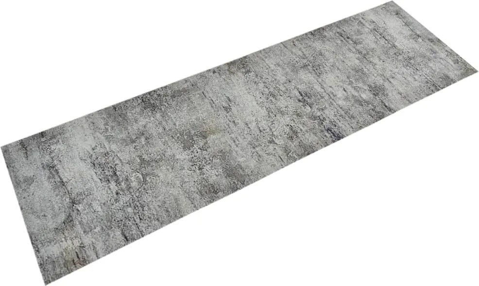 vidaXL Covor de bucătărie lavabil Beton, 60x180cm, catifea