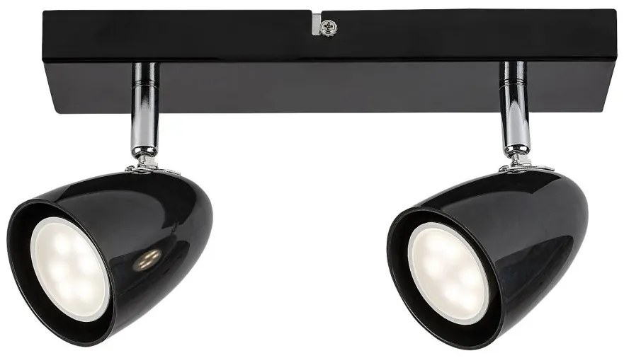 Aplica de Perete cu Spot Directionabil, 2xGU10, Perico negru