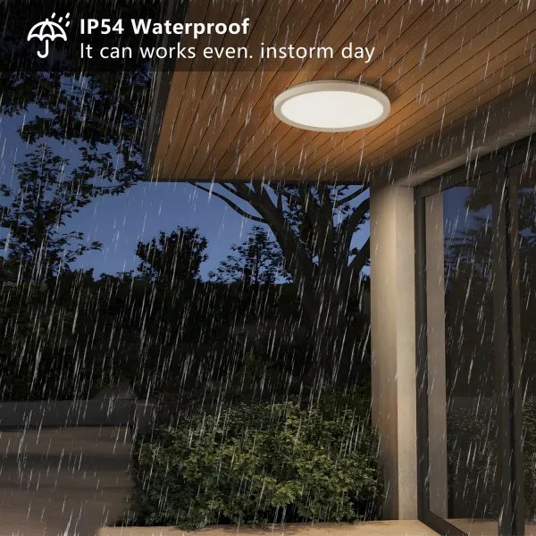 Plafonieră LED pentru baie Brilagi ULTRA SLIM LED/12W/230V d. 22,5 cm alb IP54