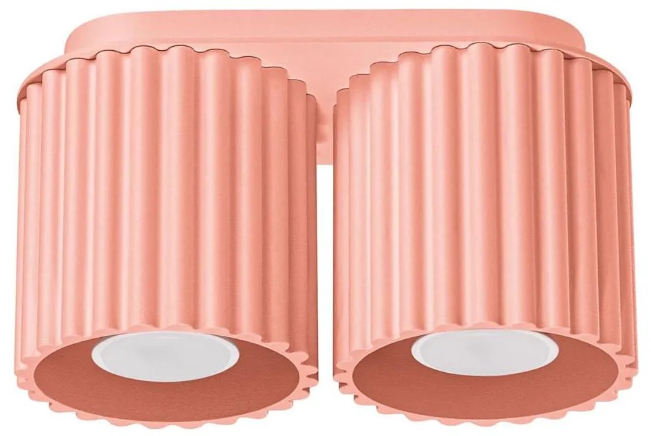 Sollux SL.1825 - Lampă spot AURA 2xGU10/10W/230V roz