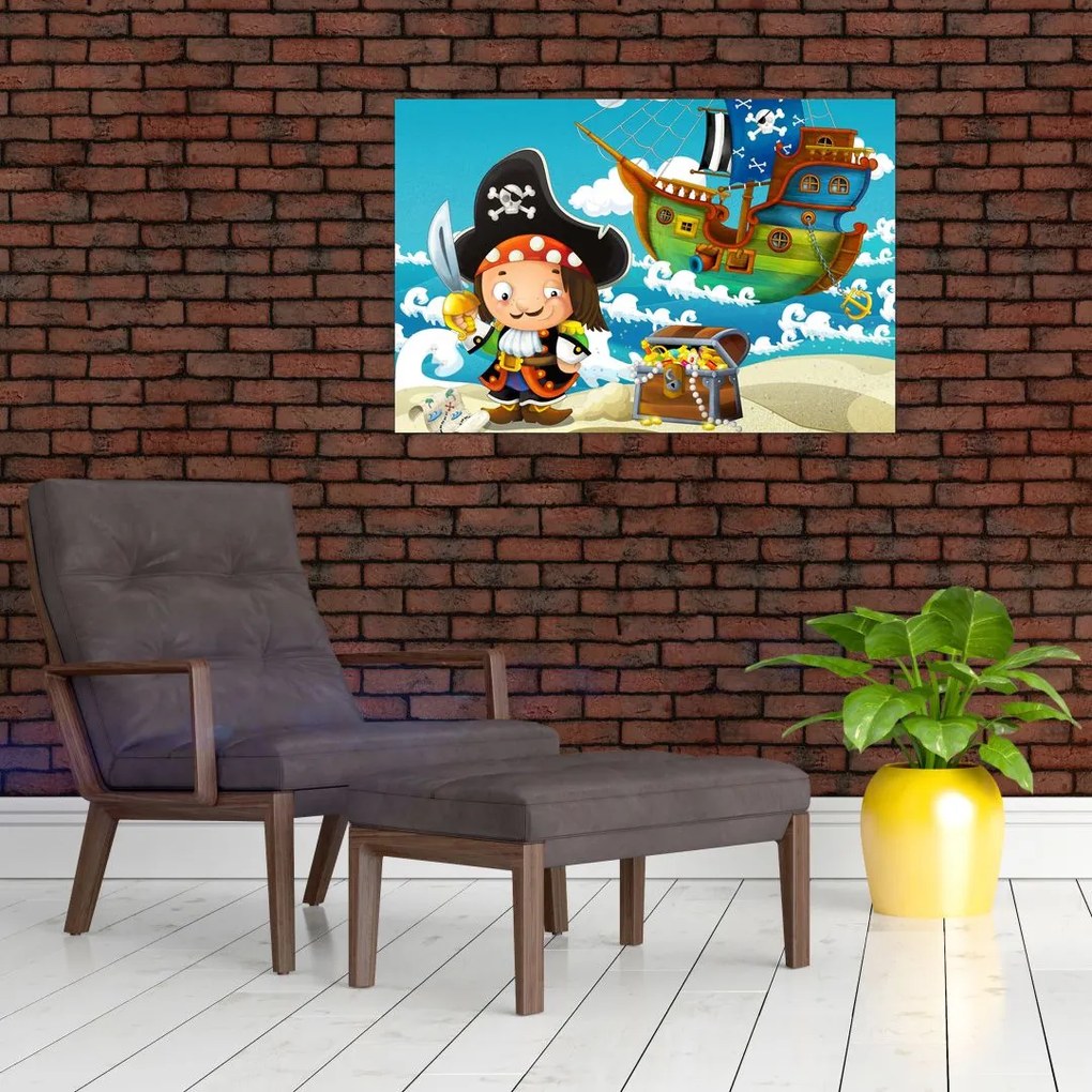 Tablou - Comoara piraților (90x60 cm)