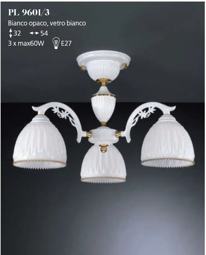 Lustra clasica cu 3 brate design italian 9601