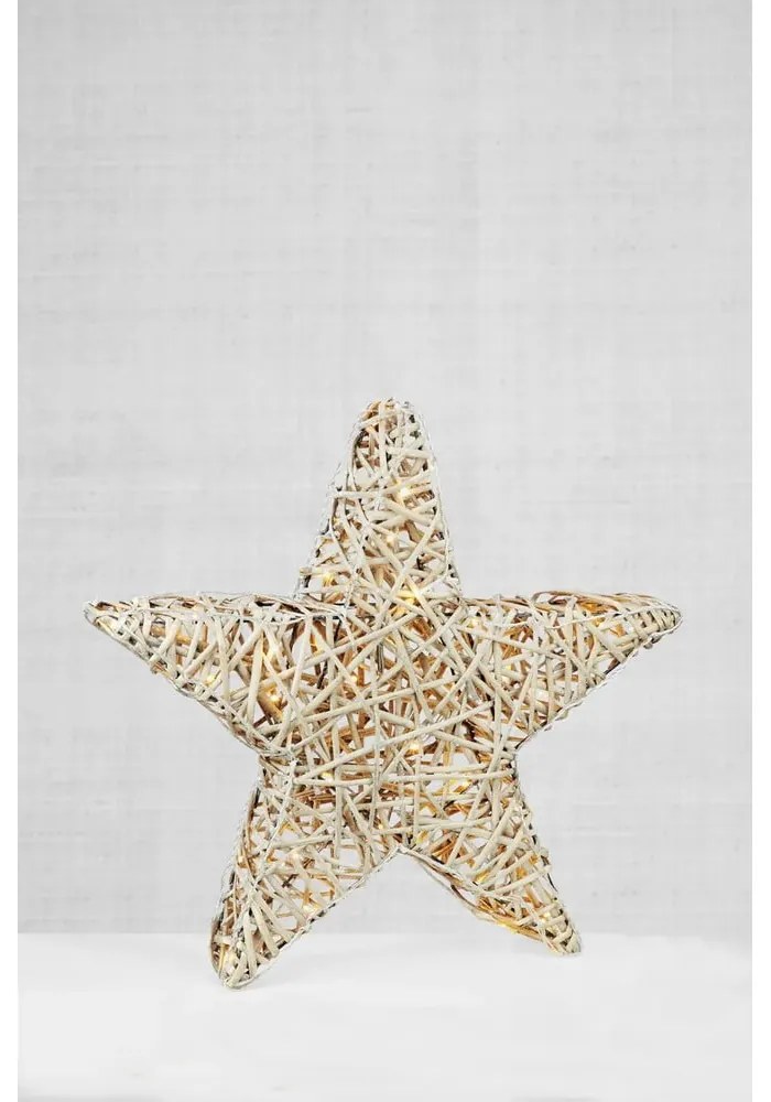 Decorațiune luminoasă în culoare naturală ø 50 cm cu model de Crăciun Sofus – Markslöjd