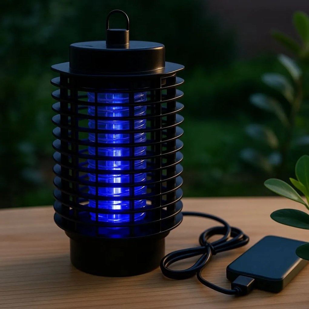 Lampă electrică anti-insecte cu LED și alimentare USB, 11x23 cm, Koopman