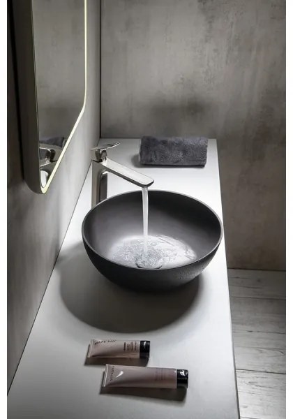 Sapho - Lavoar pentru blat FORMIGO, diametru 39 cm, beton/antracit