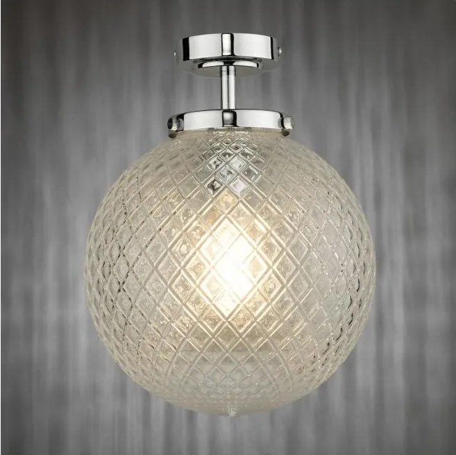Där Lighting WAY0150 - Plafonieră pentru baie WAYNE 1xE27/40W/230V crom