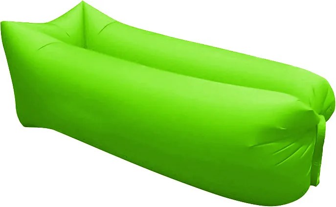 Saltea Gonflabila tip Sezlong Lazy Bag pentru Plaja sau Piscina + Rucsac Depozitare, culoare Verde deschis