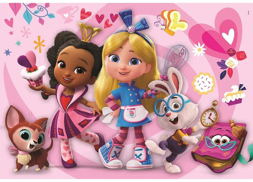 Alice în Cofetăria Minunilor Fergie Puzzle Disney 104 de piese Clementoni