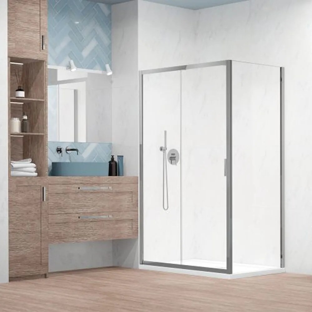 Perete lateral Radaway Alienta 80 cm crom-transparent sticla 5 mm