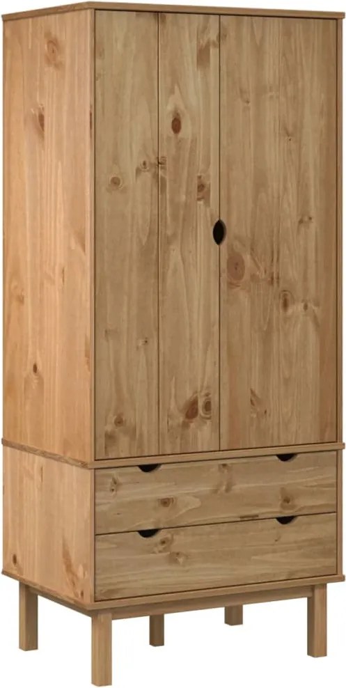vidaXL Șifonier OTTA, 76,5x53x172 cm, lemn masiv pin