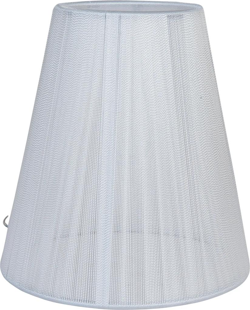 Abajur veioza textil alb Ø 14x15 cm E14