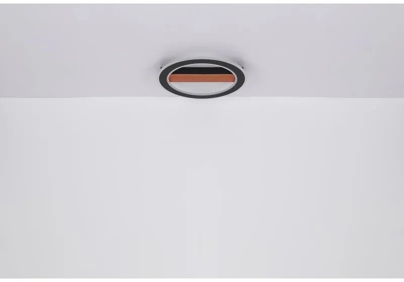 Plafoniera LED design modern Mattia negru mat