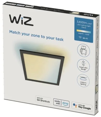 WiZ - Lampă LED plafon SUPERSLIM dimabilă 36W 230V negru Wi-Fi