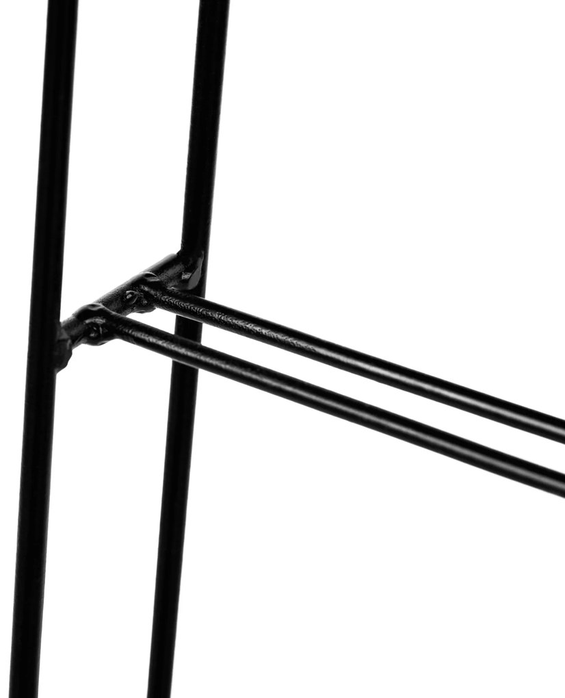 Suport hârtie igienică cu raft, metal/negru, MERDO