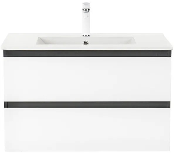 Dulap inferior Vario Forte 80 cu lavoar antracit-alb