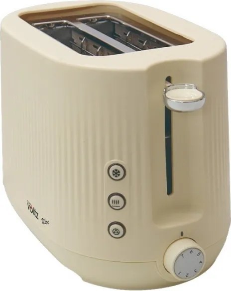 Prajitor de paine Oliver Voltz Nice OV51440PR, 700 W, 2 felii, 7 trepte de prajire, Crem