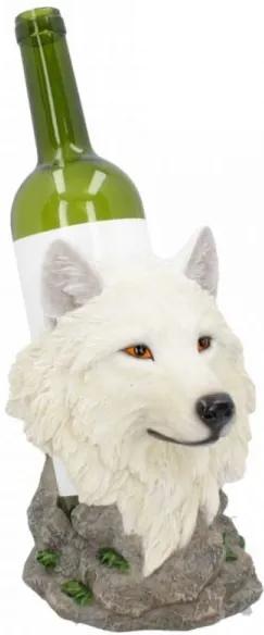 Suport sticle de vin lup alb Ghidul Omatului 26 cm