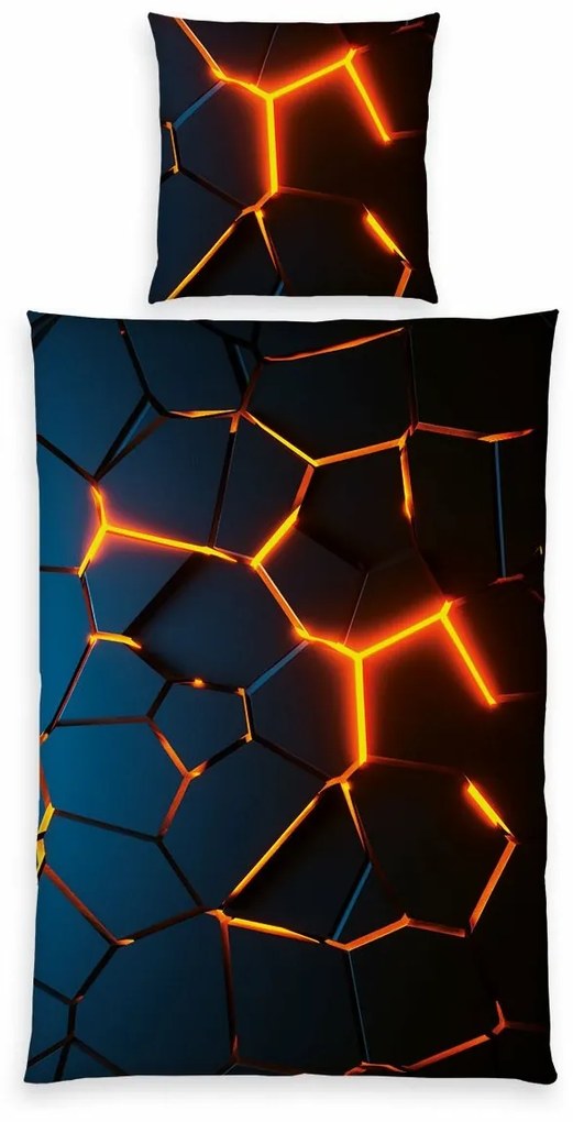 Lenjerie de pat Herding din bumbac cu efect 3D,135 x 200 cm, 80 x 80 cm