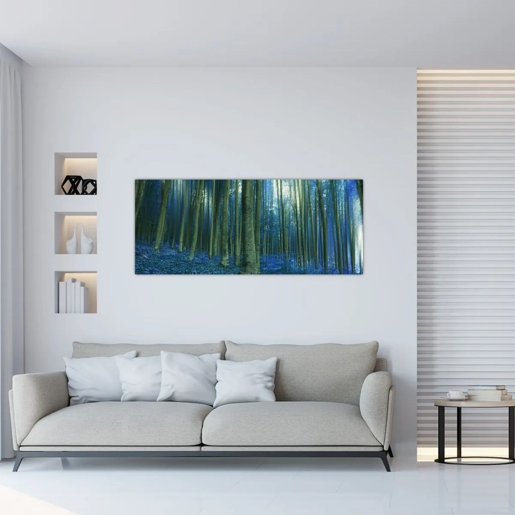 Tablou - Pădure albastră (120x50 cm)