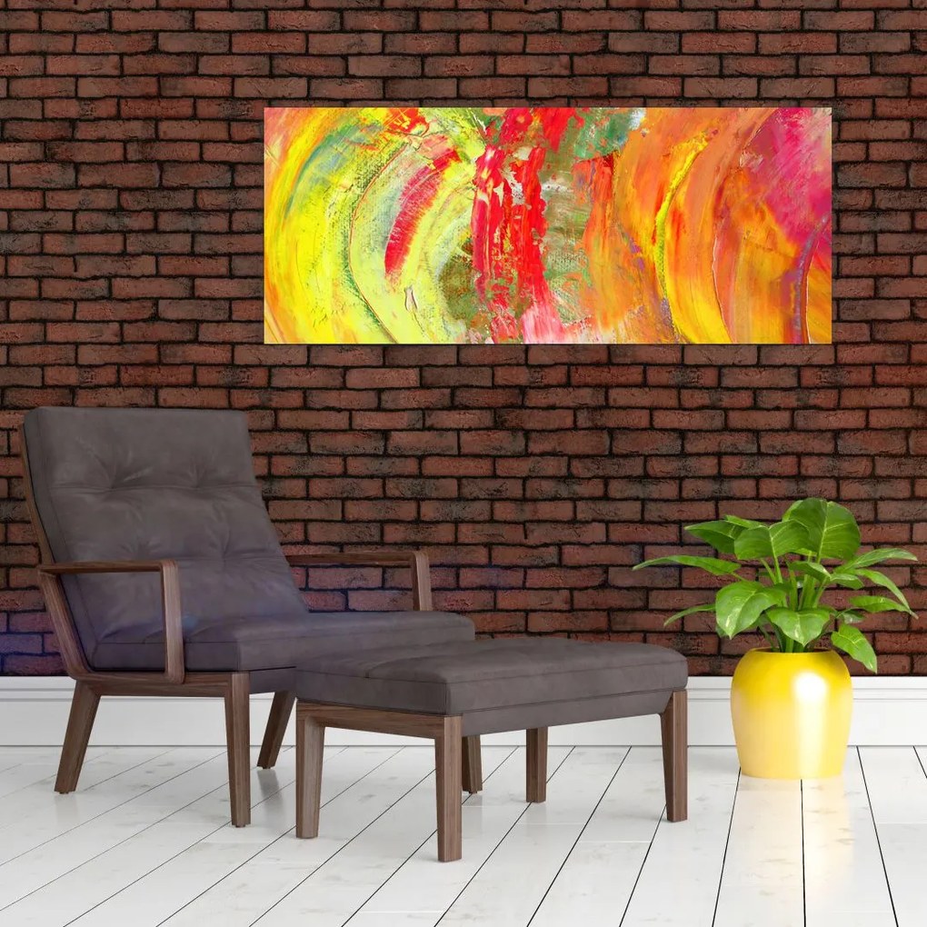 Tablou cu abstracție- pictura (120x50 cm)