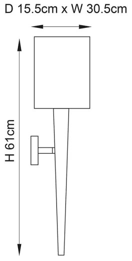 Endon 56706 - Aplica de perete MORETO 1xE14/7W/230V, crom lucios/gri