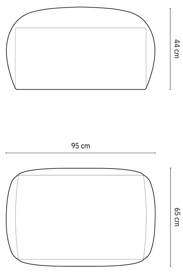 Taburet modular albastru închis Martina – Micadoni Home