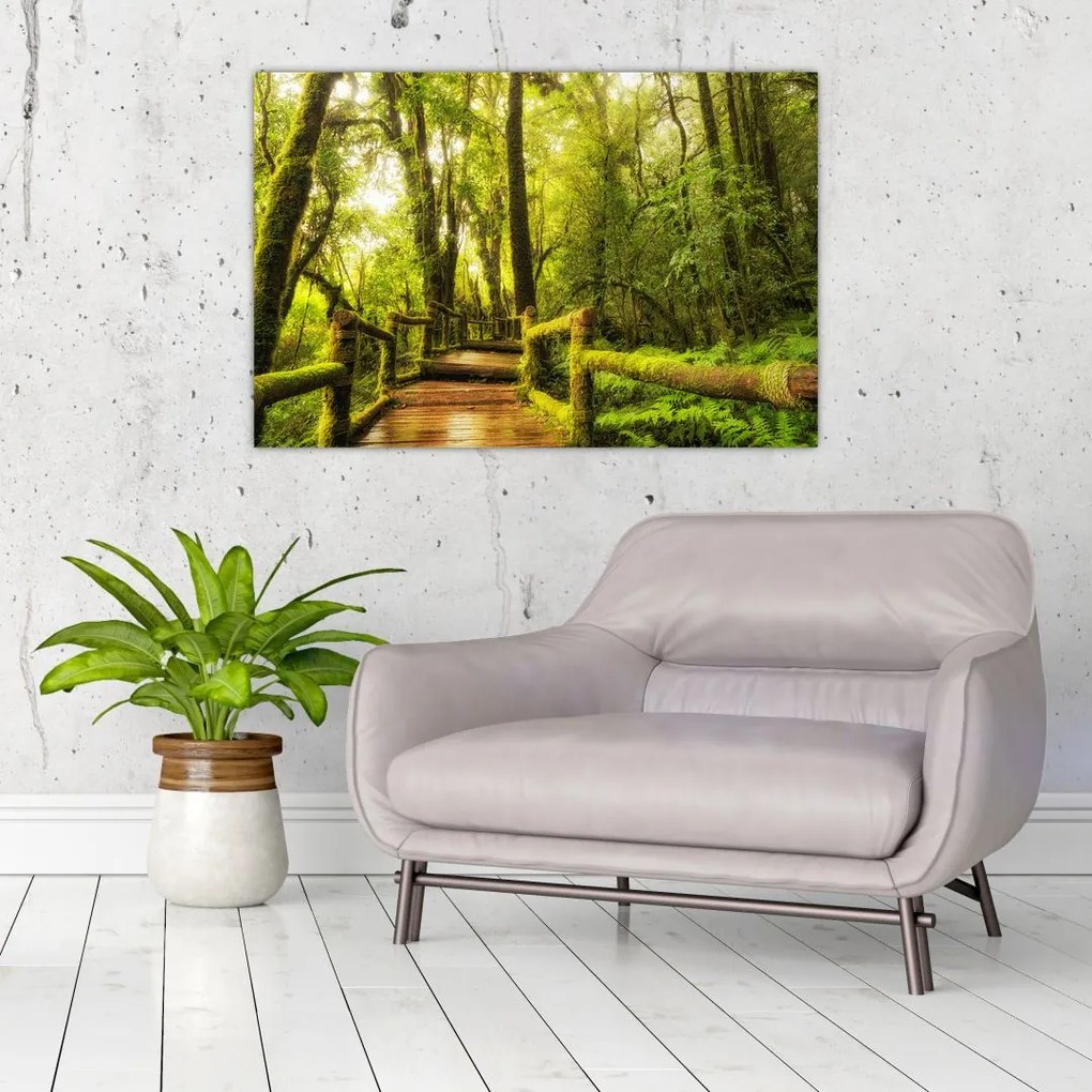 Tablou junglei cu mușchi (90x60 cm)