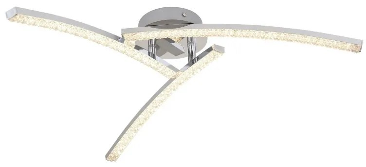 Plafoniera LED pentru baie design modern IP44 Jules crom 18W