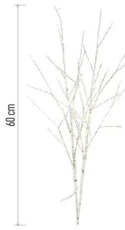 Instalație luminoasă LED de exterior pentru Crăciun 100xLED/3xAA alb cald IP44