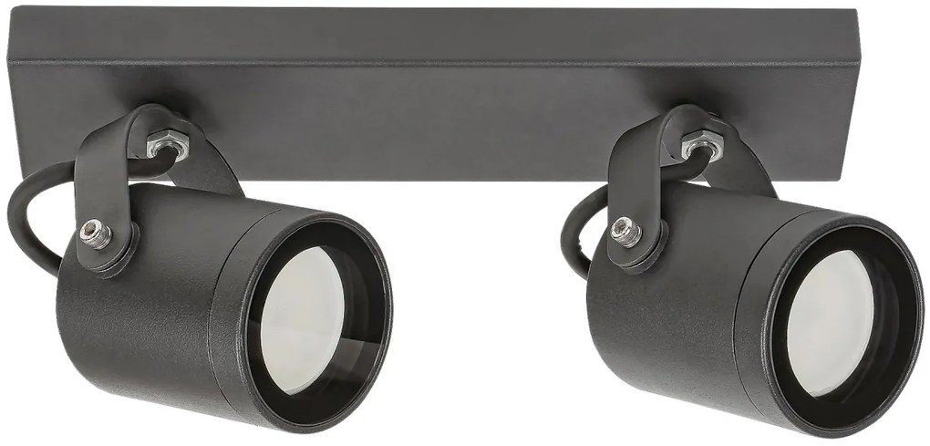 Aplica de exterior moderna cu 2 spoturi IP44 Elva