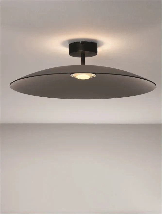 Plafoniera LED design modern POLIFEMO fumuriu, 60cm