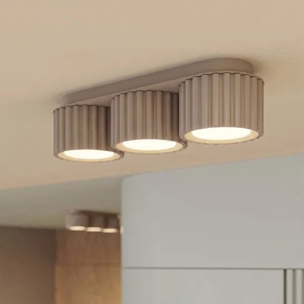 Sollux SL.2635 - Corp de iluminat tip spot AURA 3xGX53/10W/230V taupe