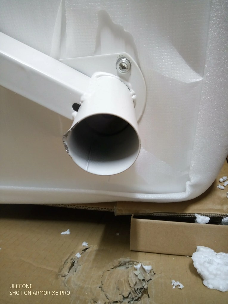 PROMO Masa de dining alba ADRIA 120x80 cm II. calitate