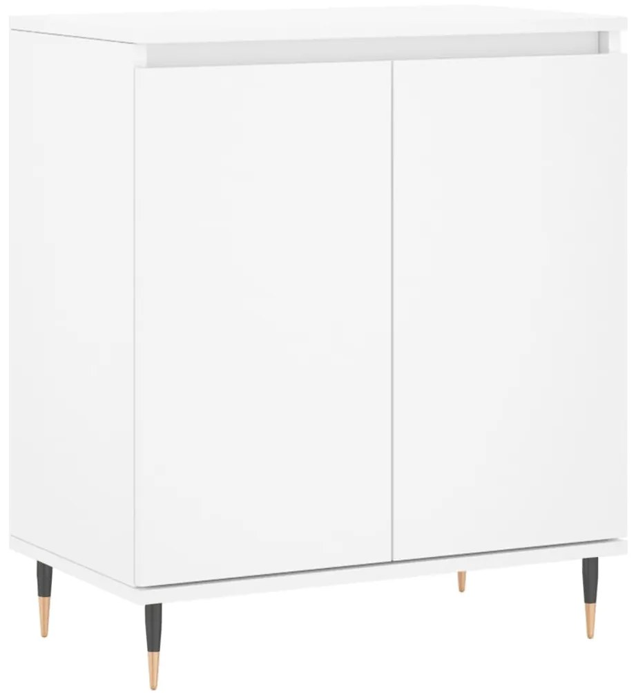 827148 vidaXL Servantă, alb, 60x35x70 cm, lemn prelucrat