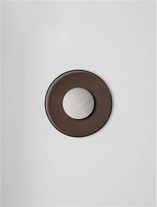 Aplica de perete LED design ambiental Esti maro inchis