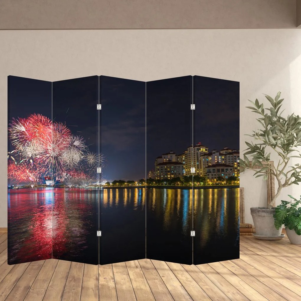 Paravan - artificii in Singapur (210x170 cm)