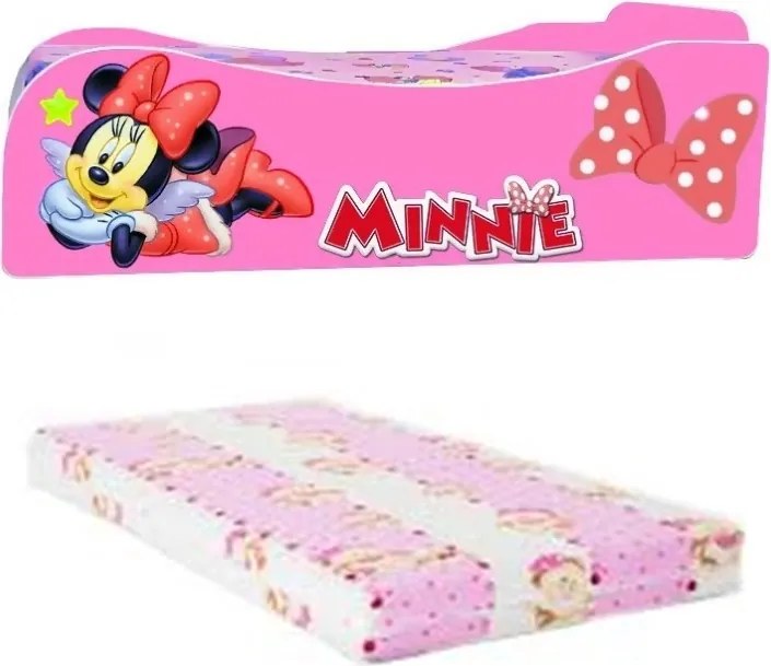Pat fetite Minnie cu saltea