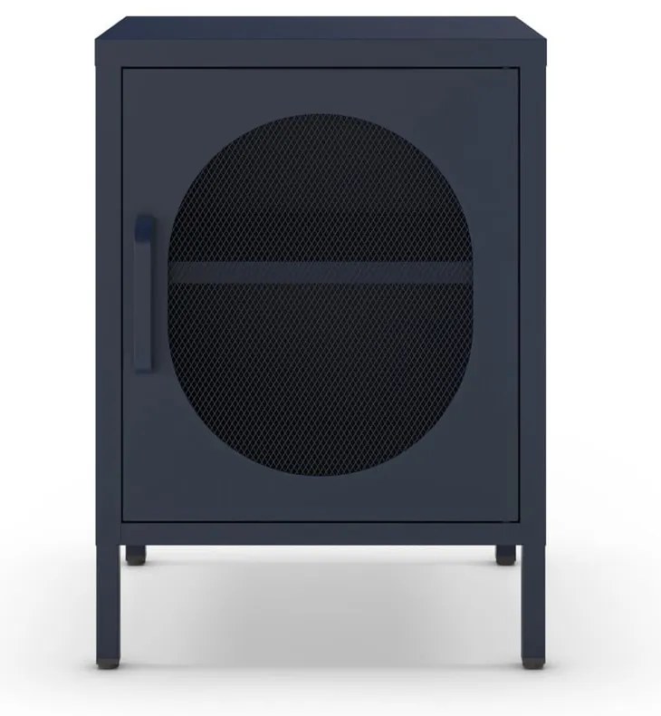 Noptieră albastru-închis din metal Diora – Marckeric