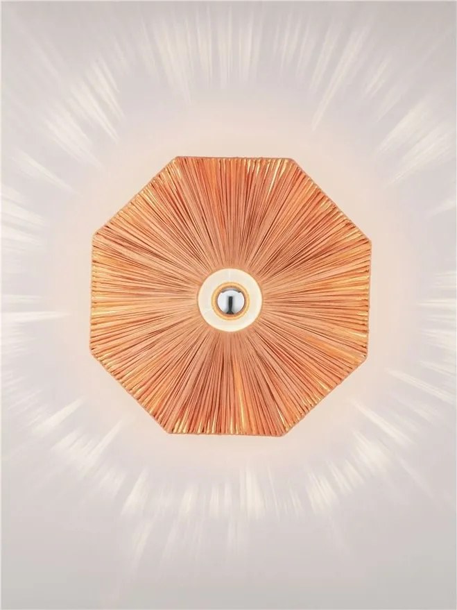 Aplica de perete cu design texturat ELVIO caramiziu 45cm