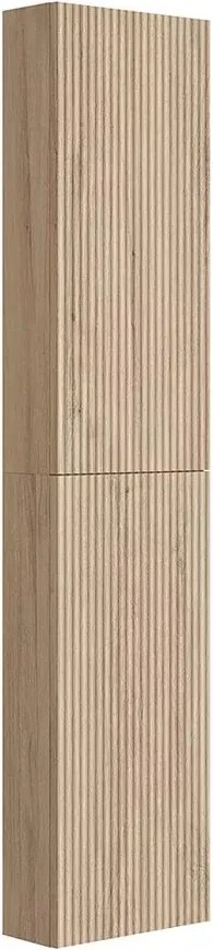 Dulap coloana mare Gala Canaletto suspendat lemn bej mat 2 usi batante 35 cm