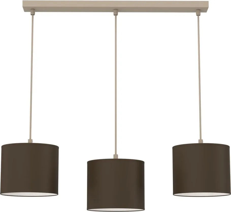 Candelabru pe cablu ARDEN 3xE27/15W/230V bej/maro