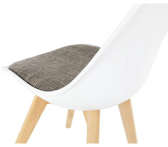 Scaun Culoare Alb / Maro, DAMARA
