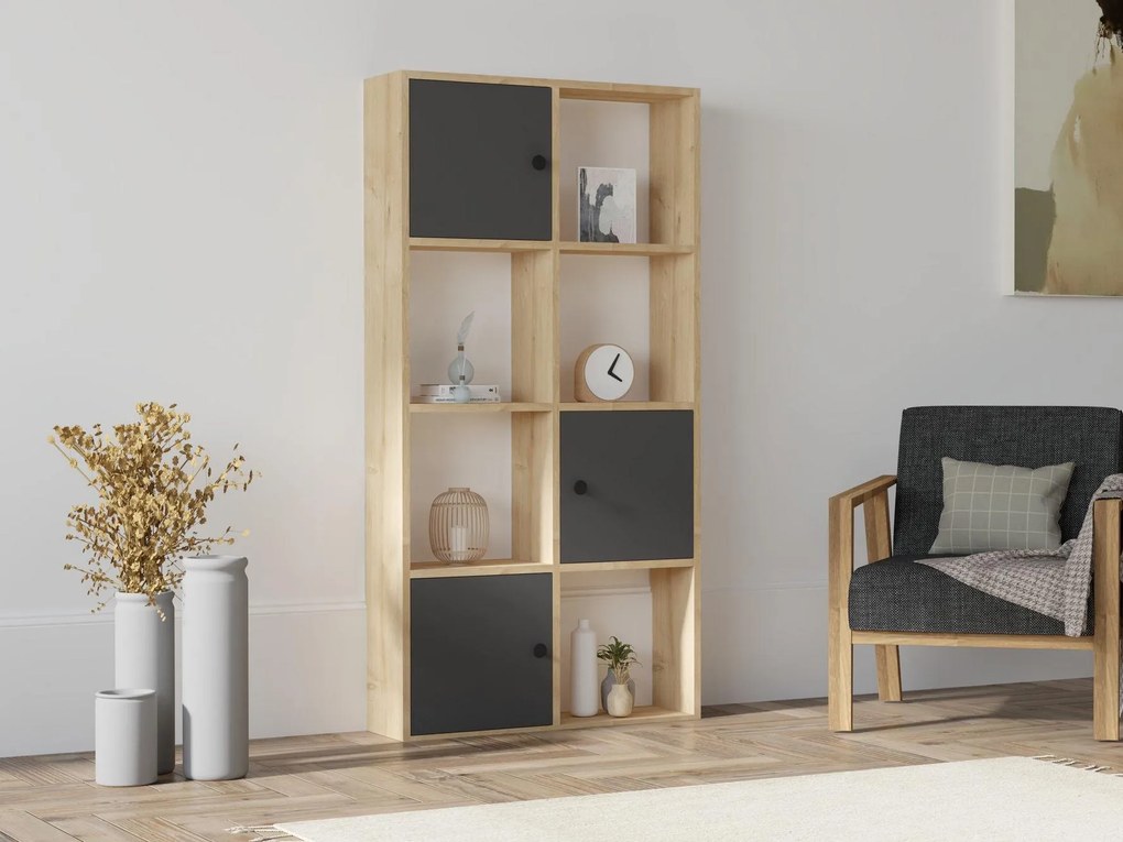 Raft Kitetu (stejar zafir + antracit) . Promo -22%. 1092940