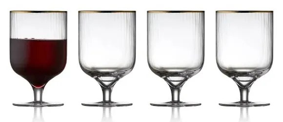 Set 4 pahare pentru vin Lyngby Glas Palermo, 300 ml