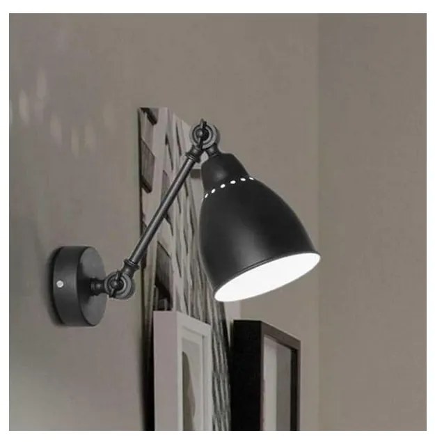 Ideal Lux - Lampă de perete 1xE27/60W/230V negru
