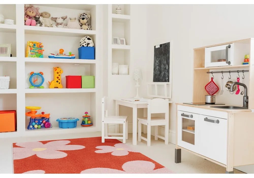Covor pentru copii roșu-roz 80x150 cm Lolly Coral – FD