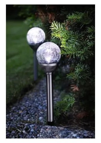Corpuri de iluminat pentru exterior LED 2 buc. tip țepușă, de sol solare ø 8 cm Balls – Star Trading